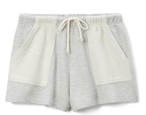 Lou Reverse Pocket French Terry Short Heather Grey