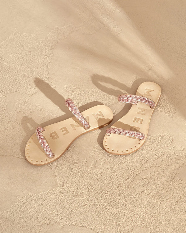 Leather Sandals Rose Gold