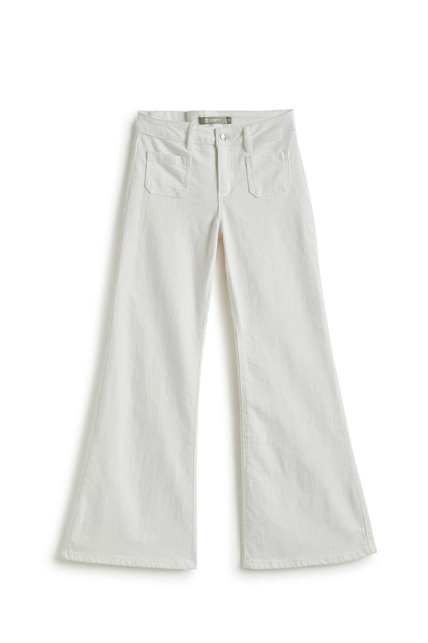 Patch Pocket Relax Flare White