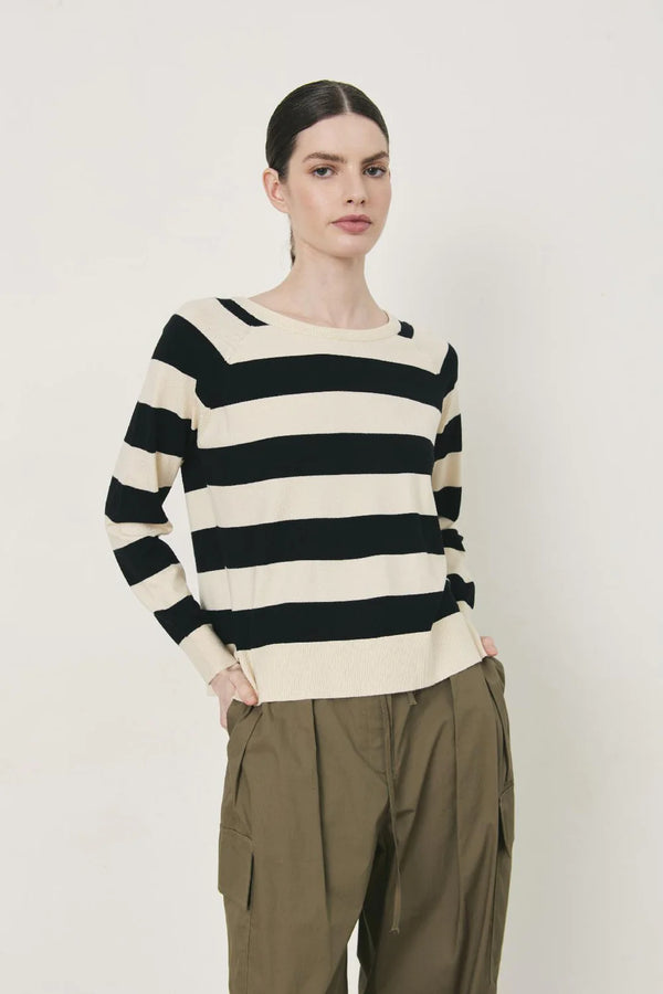 Holbein Sweater Striped Black