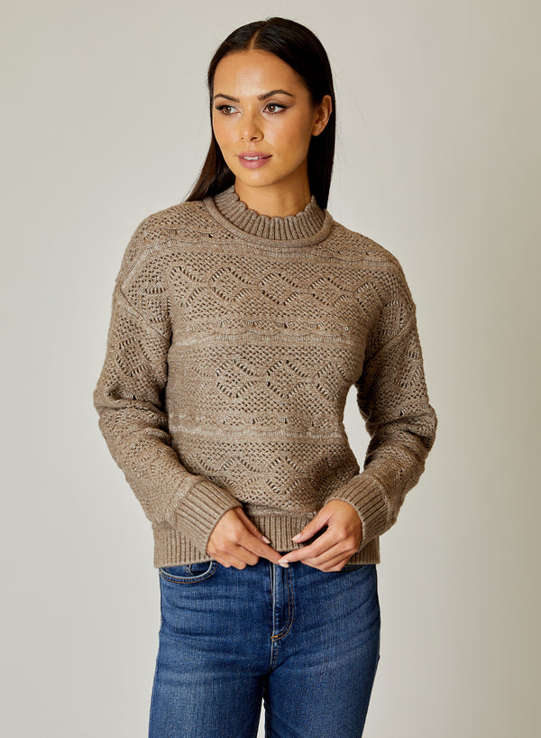 Mock Stitch Sweater Cedar