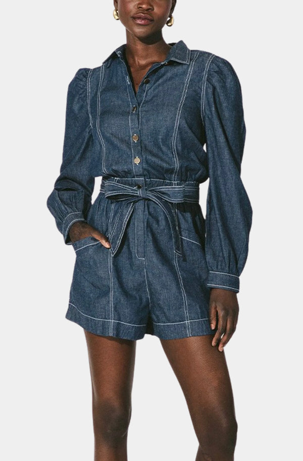 Quincy Romper Chambray