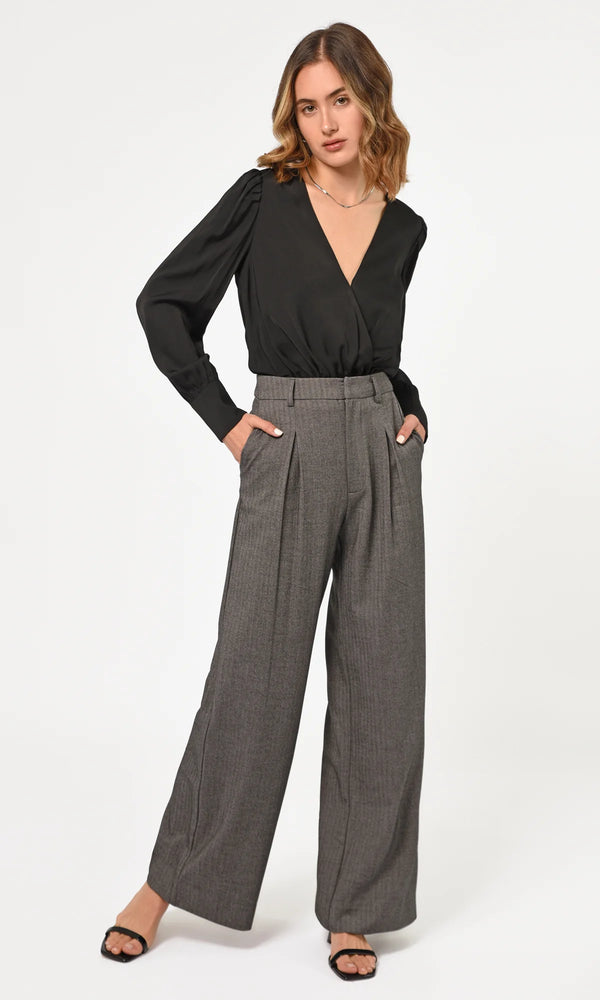 Stanley Wide Leg Trousers Charcoal