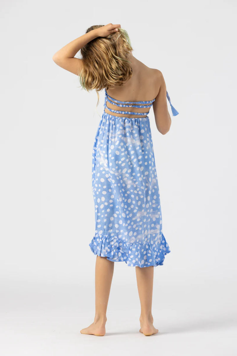 Kids Eri Dress Pebbles Chambray