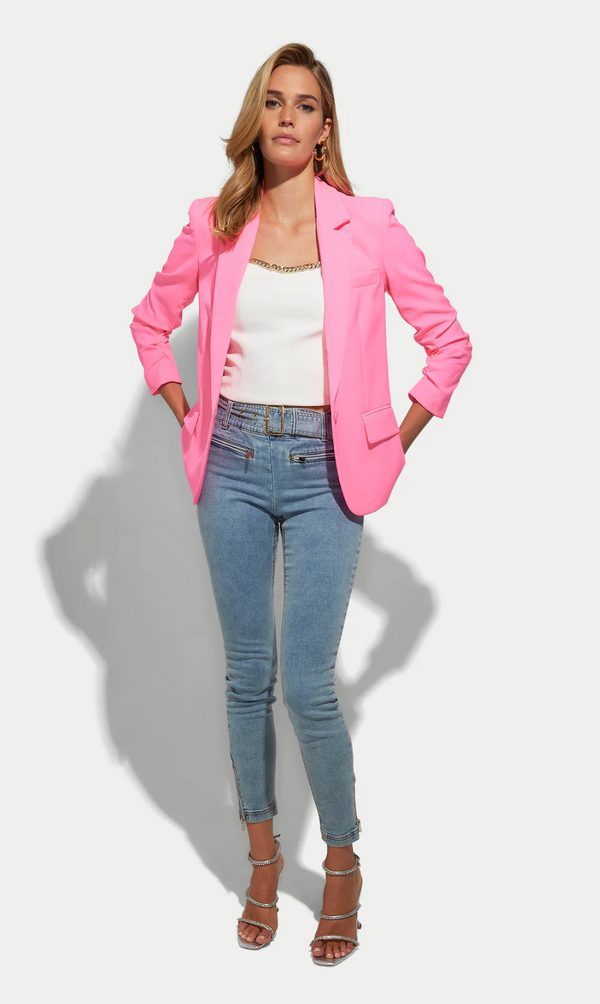 Madison Crepe Blazer Ultra Pink