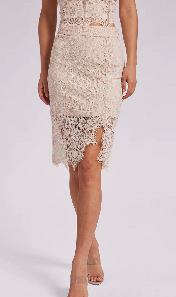 Sue Lace Skirt French Beige