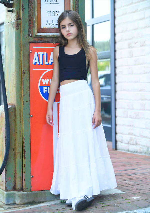 Meadow Skirt White - Tween