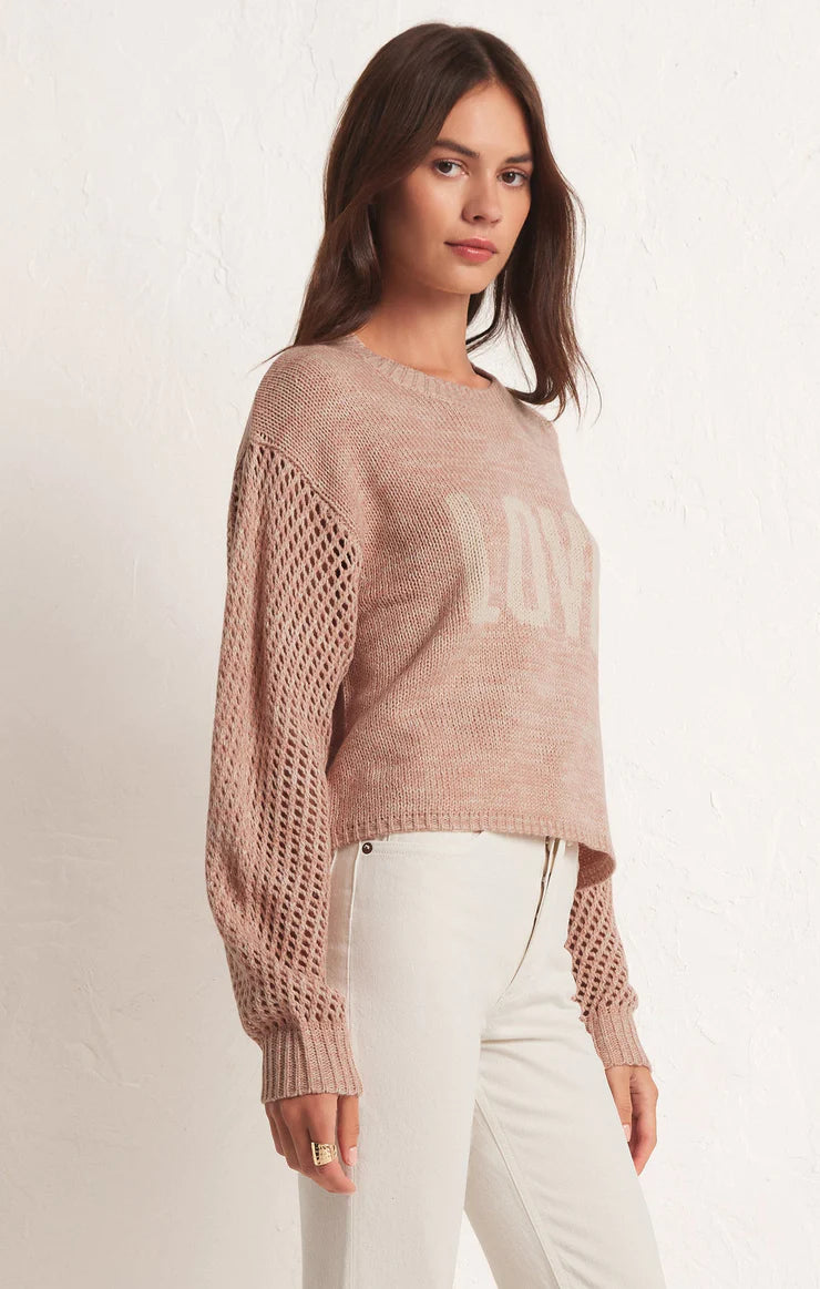Blushing Love Sweater Soft Pink