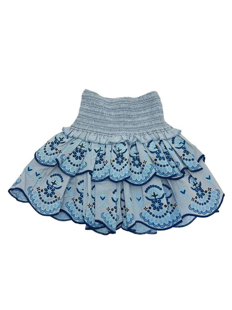 Ruffle Skirt Blue
