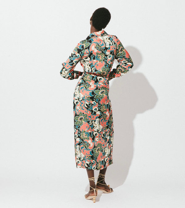 Edna Printed Midi Dress Gypsy Bloom