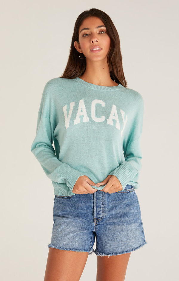 Vacay Sweater Oasis Blue