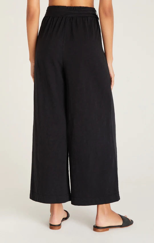 Yara Slub Pant Black