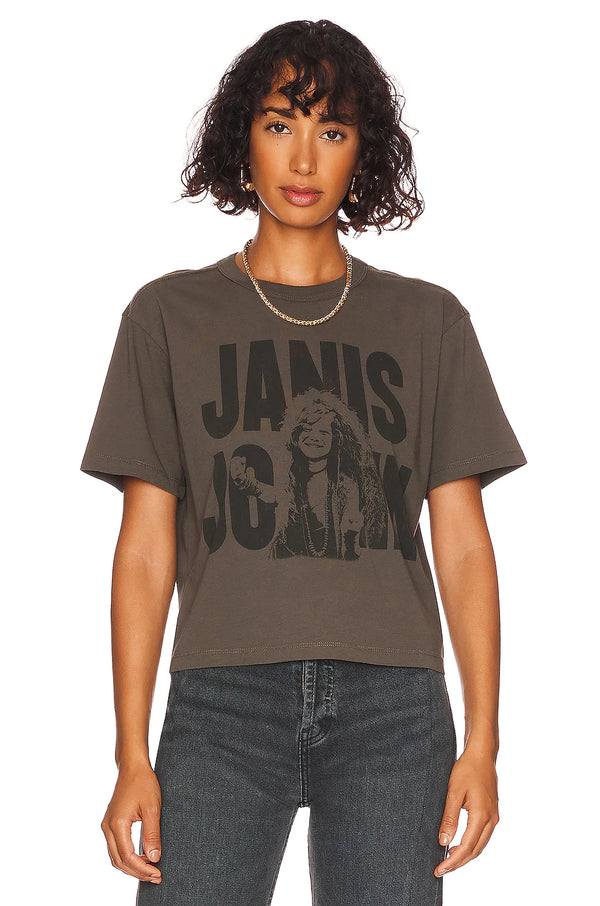 Cotton Jersey Tee Janis Joplin Safari