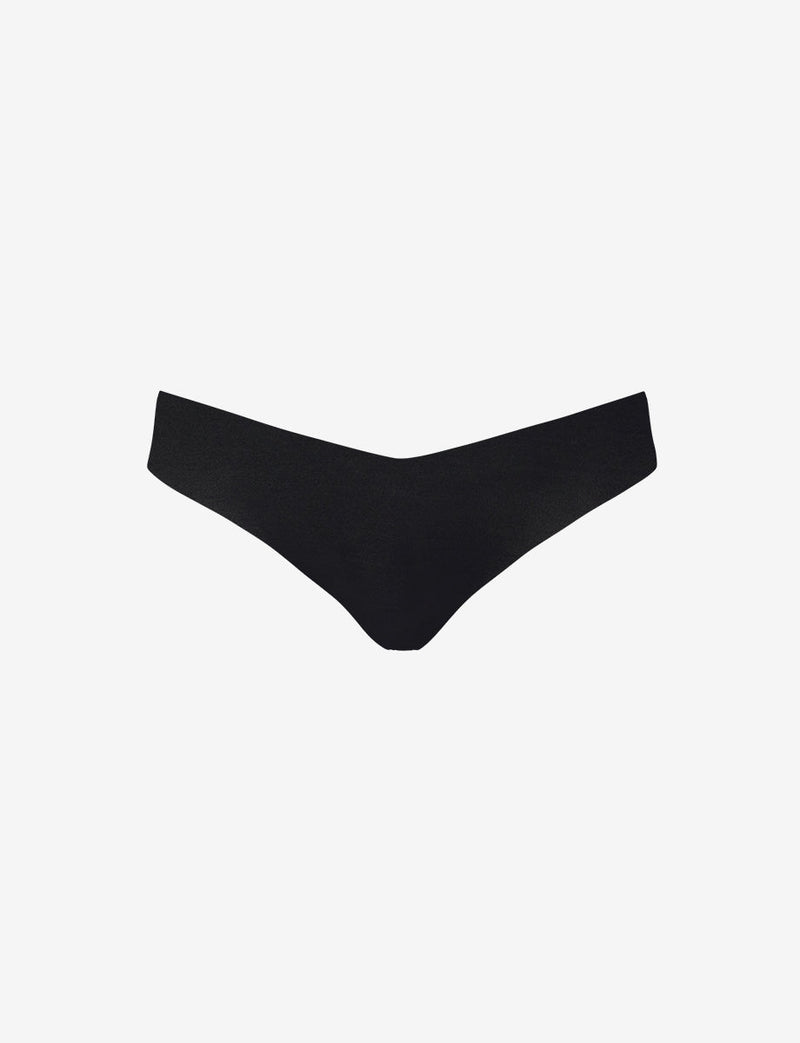 Solid Thong Black