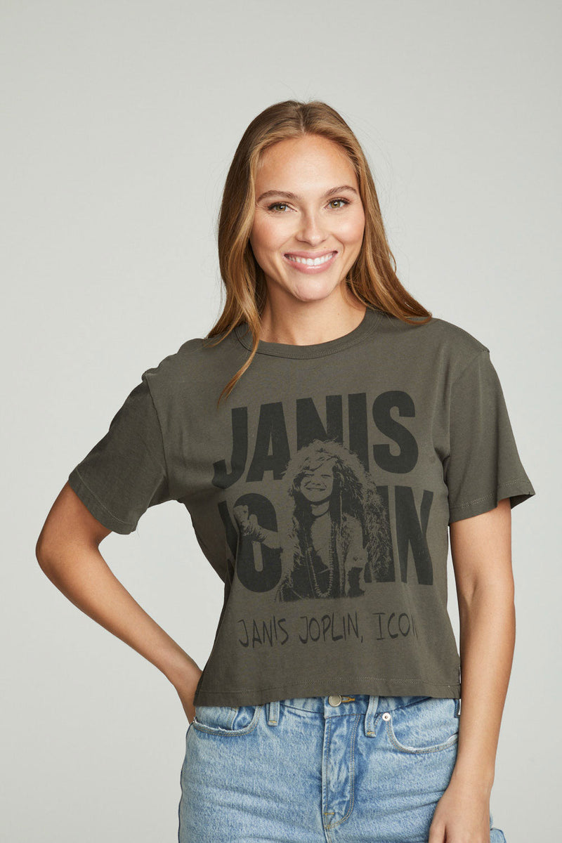 Cotton Jersey Tee Janis Joplin Safari