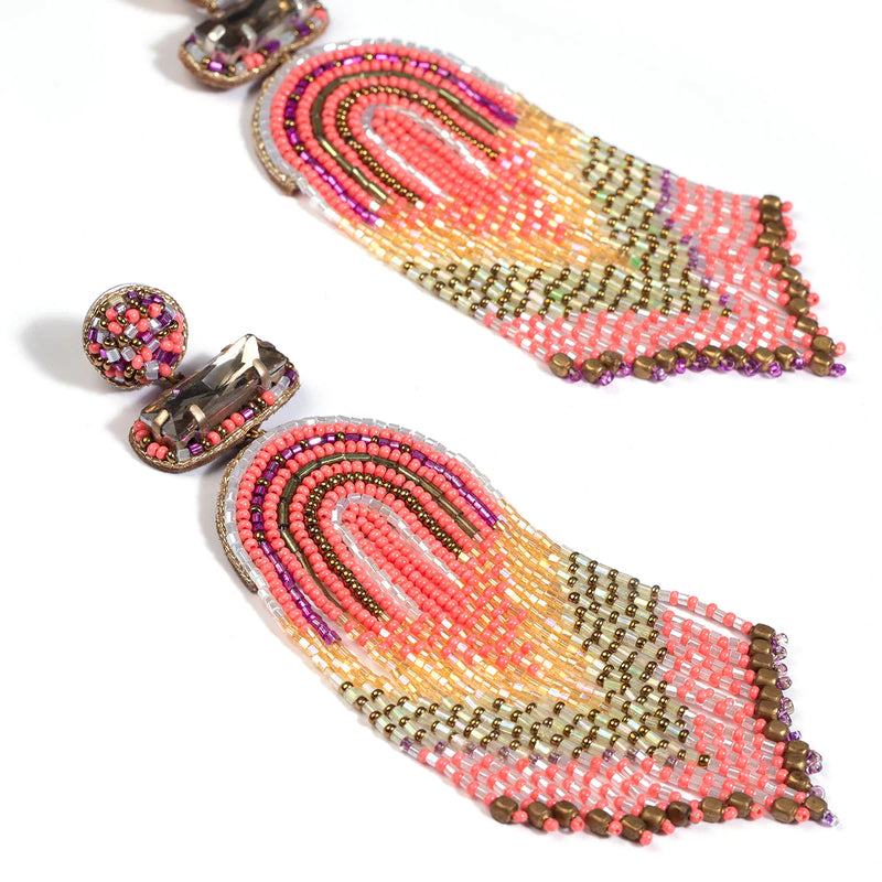 Ishani Earrings Coral