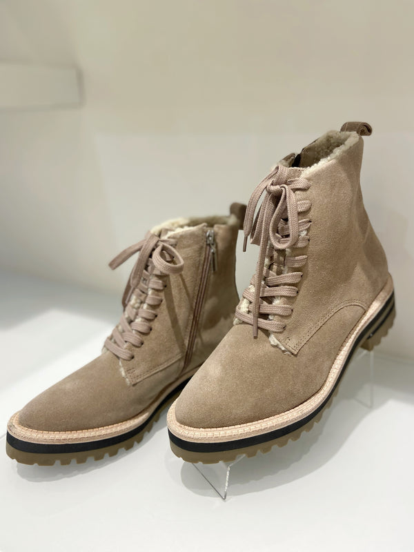 Romania Lace-Up Combat Boot Taupe