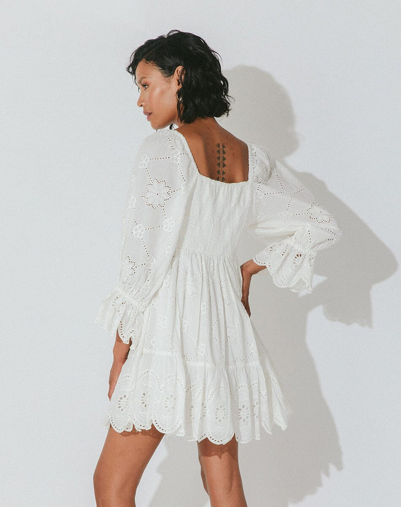 Leona Mini Dress Ivory