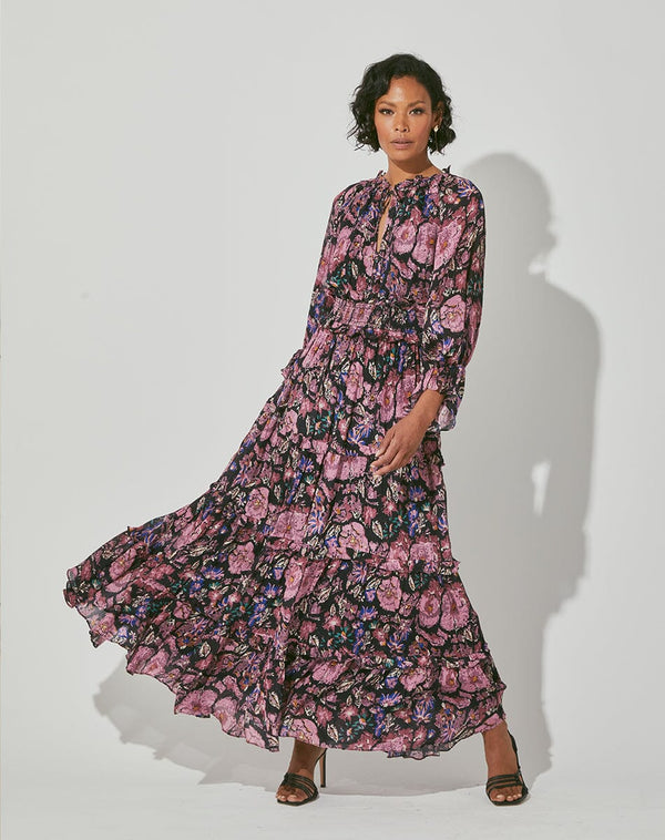 Raya Ankle Dress Jolie Floral Print